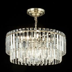 Citilux Фонда CL303193 Люстра хрустальная подвесная Бронза