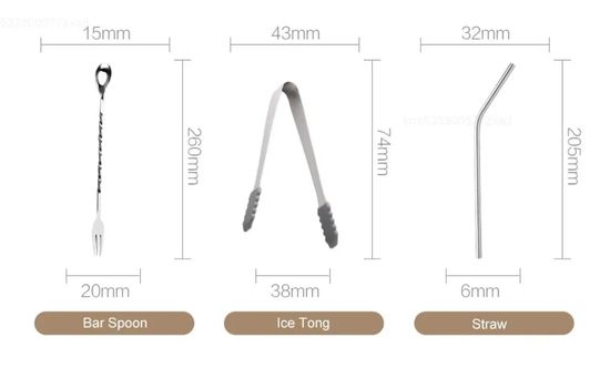 Набор для бармена Circle Joy Cocktail Shaker Bar Set (CJ-CSB01)