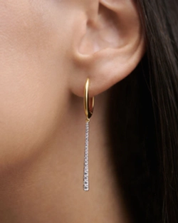 Серьги Olga Hoops серебро 925 пробы покрытое золотом