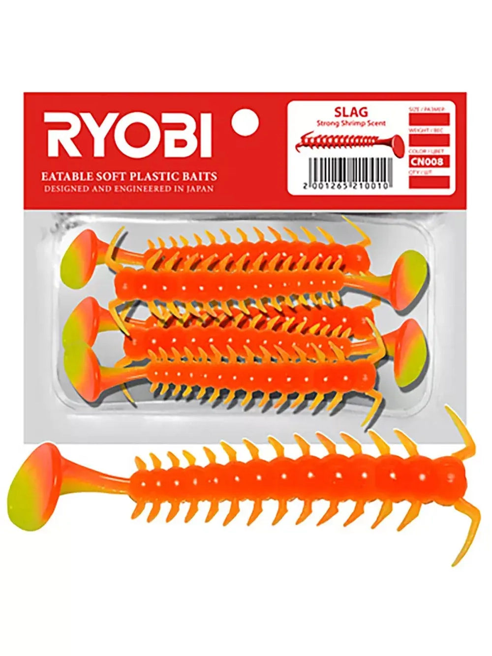 Мягкая приманка риппер SLAG (36mm), упк. 8 шт.