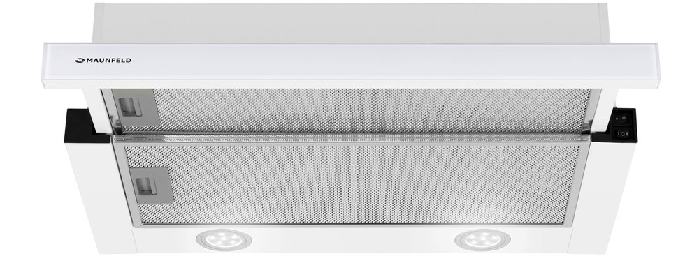 Встраиваемая вытяжка Maunfeld VS LIGHT 60 WHITE GLASS W