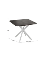 Стол кухонный Ателье темный 100(131)х100х75 см