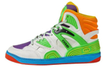 GUCCI Gucci Basket lace-up shock absorption high-top retro basketball shoes men's white green purple