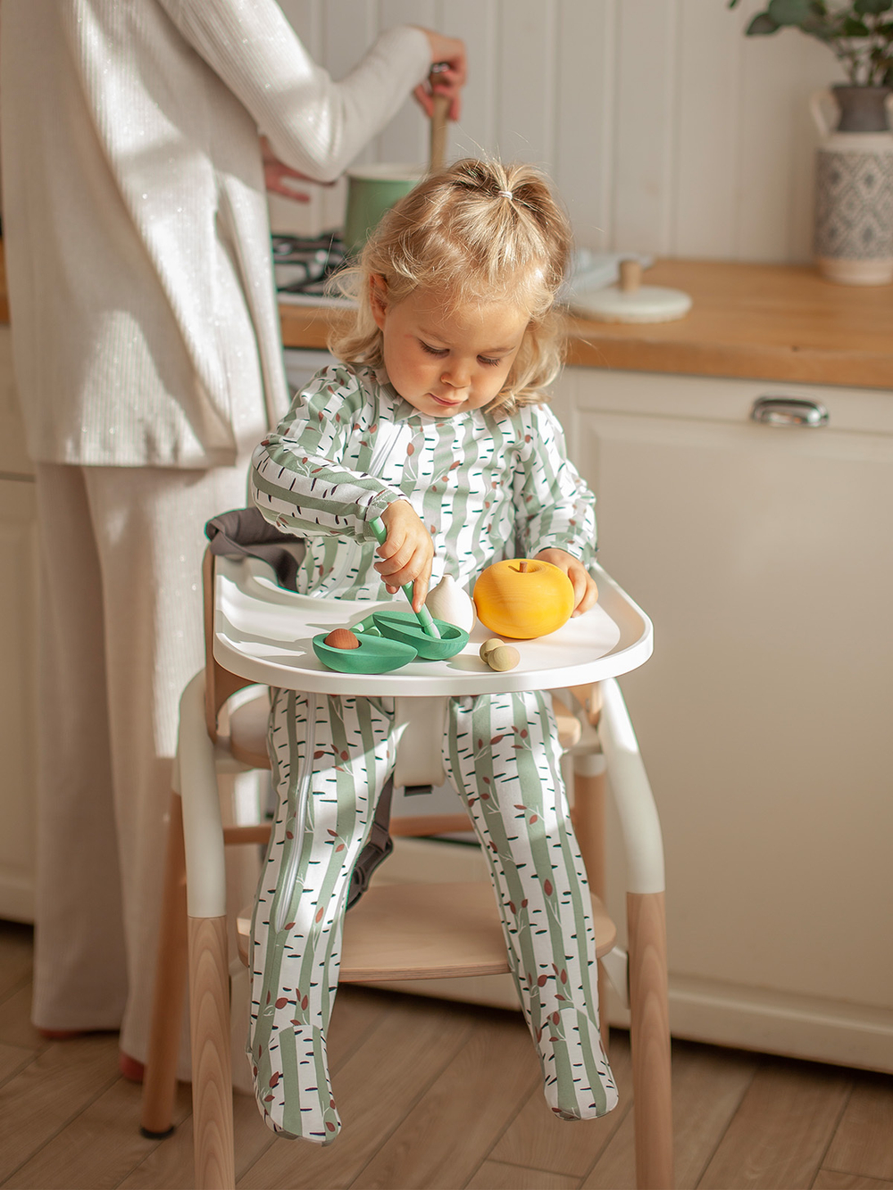 Комбинезон Mjölk Sleep and Play Birch Trees, уценка