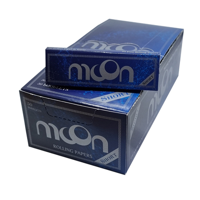 Бумага для сигарет блок "Moon" Блэк Бличед Райс 14г/м 50л*50шт.