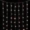 Светодиодный занавес 2*2 м., 400 экстра теплых белых LED ламп, облегченный, прозрачный провод ПВХ, LTC (PCL400NOT-10-2EWW)