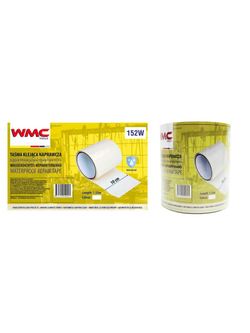 Лента водонепроницаемая ремонтная ПВХ 10смх1.52м (белая) WMC TOOLS WMC-152W