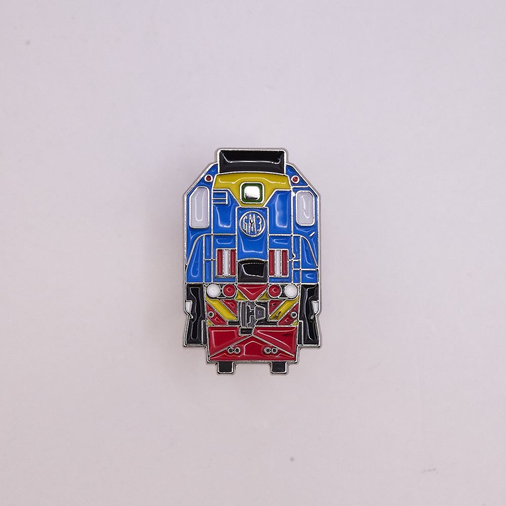 Значок тепловоз ТЭМ18 синий