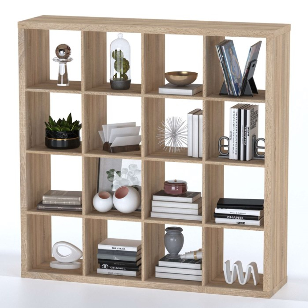 Cтеллаж Фора 16, 147*147*38 см, дуб беленый