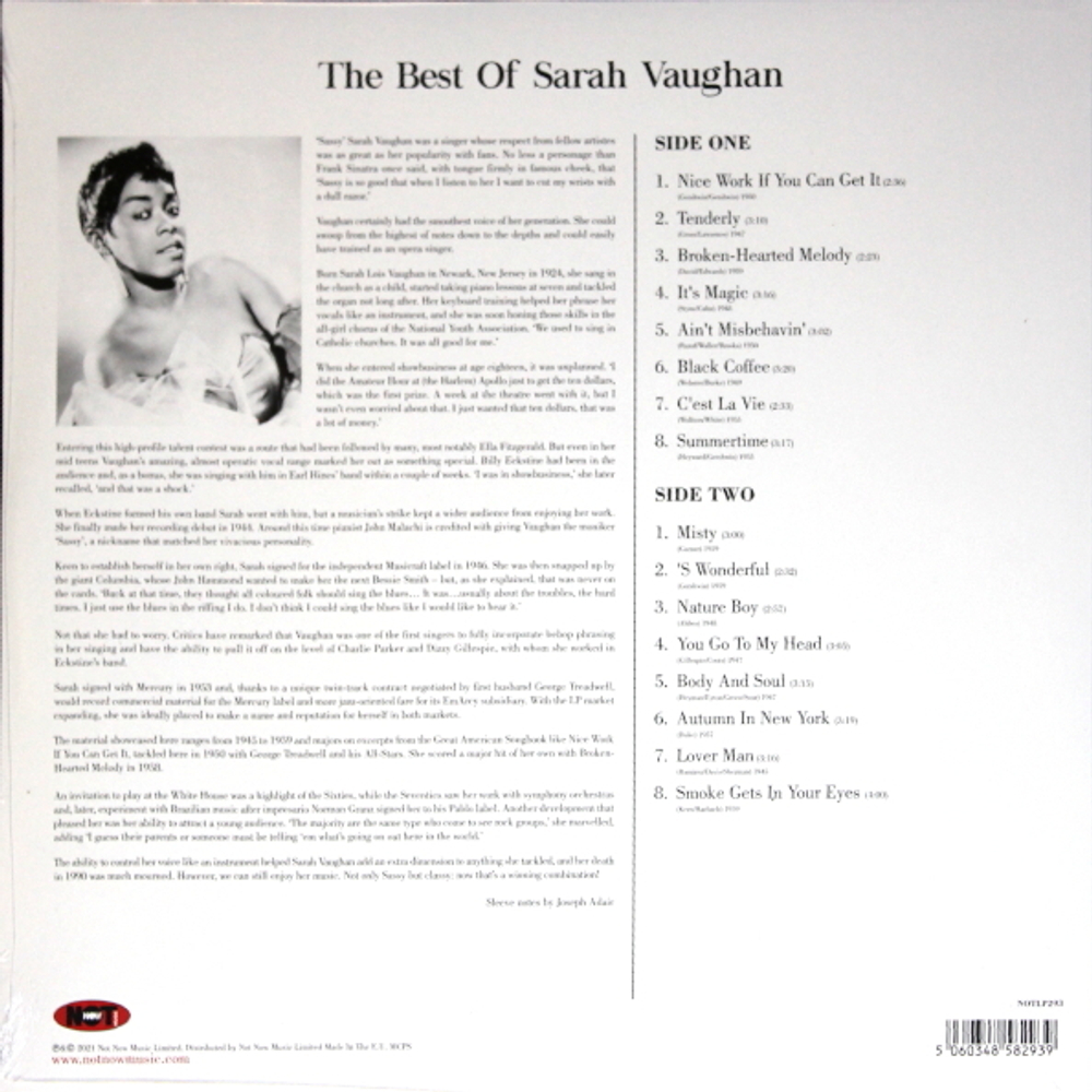 Sarah Vaughan / The Best Of (Coloured Vinyl)(LP)