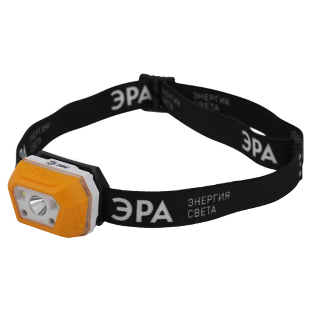 Фонарь налобный светодиодный ЭРА Рабочие Практик GA-810 аккумуляторный 3Вт сенсорный micro-USB