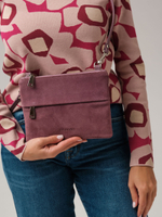 Замшевая сумка Deboro 3017 дым.лиловый