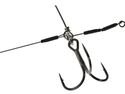 Набор Виброхвост + стингер LJ 3D Series Kubira Swim Shad 9" (22,8 см), цвет PG40, 1 шт.