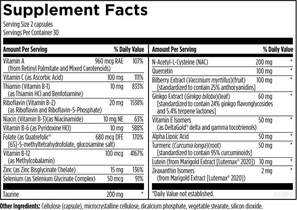 Designs For Health - OcuForce 60 capsules