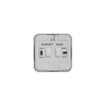 BLANCA О/У 2-клавишный ВЫКЛЮЧАТЕЛЬ (сх.5) с подсветкой, ИЗОЛ.ПЛ, 10А, 250В, БЕЛЫЙ