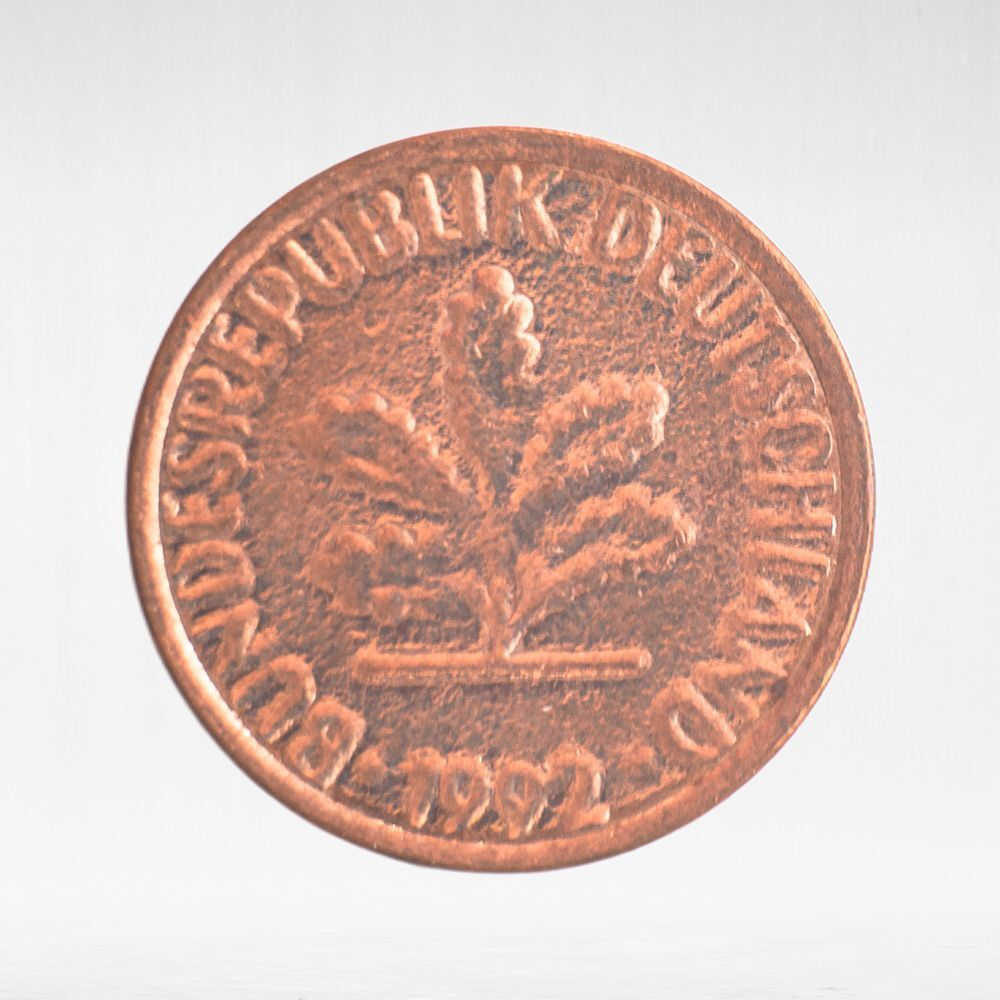 Germany, 1 Pfennig, 1992, (Hamburg Mint - "J"), VF