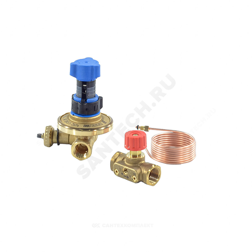 Комплект клапанов балансировочных автомат латунь APT+CDT (ASV-PV+ASV-M) Ду 15 Ру16 ВР Kvs=1.6м3/ч без ниппелей Danfoss 003Z5661