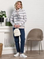 Джемпер Джонэт (бело-серая) Б15133-18М LT Collection