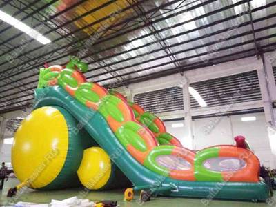 Коммерческий надувной батут-горка "Дракон" 18*8*13 м