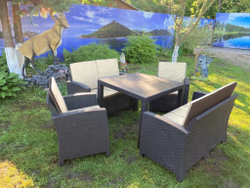 Комплект мебели под искусственный ротанг для отдыха Калифорния «California Family Mini Set» арт.77787/77763/8422 — 2П
