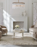 Золотая стеклянная люстра “Азра”