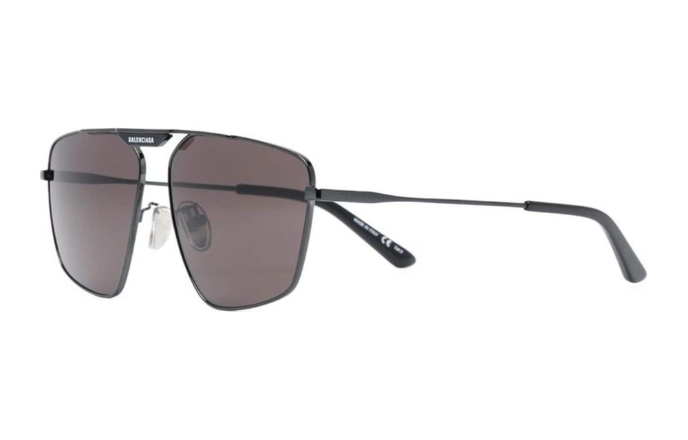 Balenciaga Metal Aviator Sunglasses Men"s Black