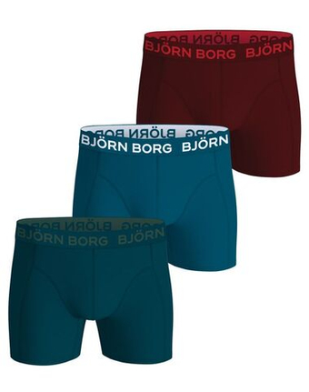 Мужские спортивные боксеры Bjorn Borg Cotton Stretch 3P - green/blue/red
