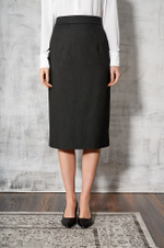 4765 Юбка женская (графитовый жаккард)