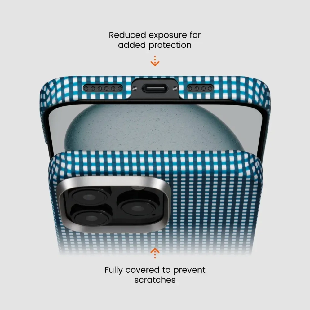 Чехол Pitaka Ultra-Slim Case для iPhone 16 Pro Max, Ocean Blue (KI1602POCE)