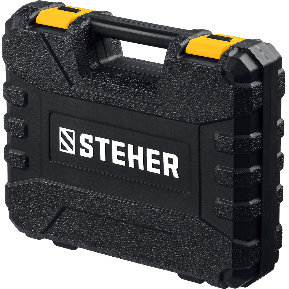 STEHER V1, 20 В, 40 Н·м, 2 АКБ (2 А·ч), ударная дрель-шуруповерт, кейс (CDS-200-2)
