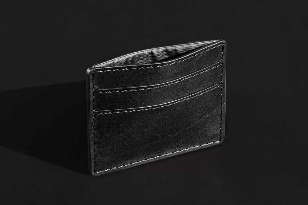 Кардхолдер ЛЮКС из кожи Full Grain Toscana Black