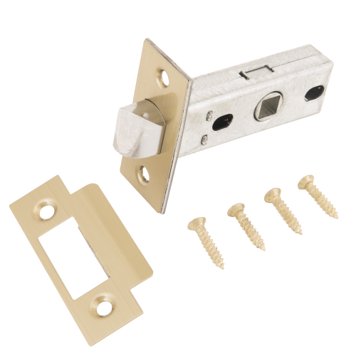 Защелка АЛЛЮР АРТ L45-8 РВ золото, торц.планка 25мм б/ручек     / 11214