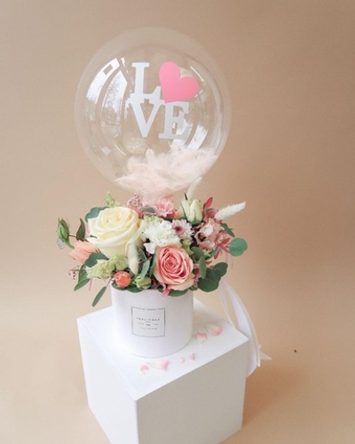 Цветы с мини-баблс.