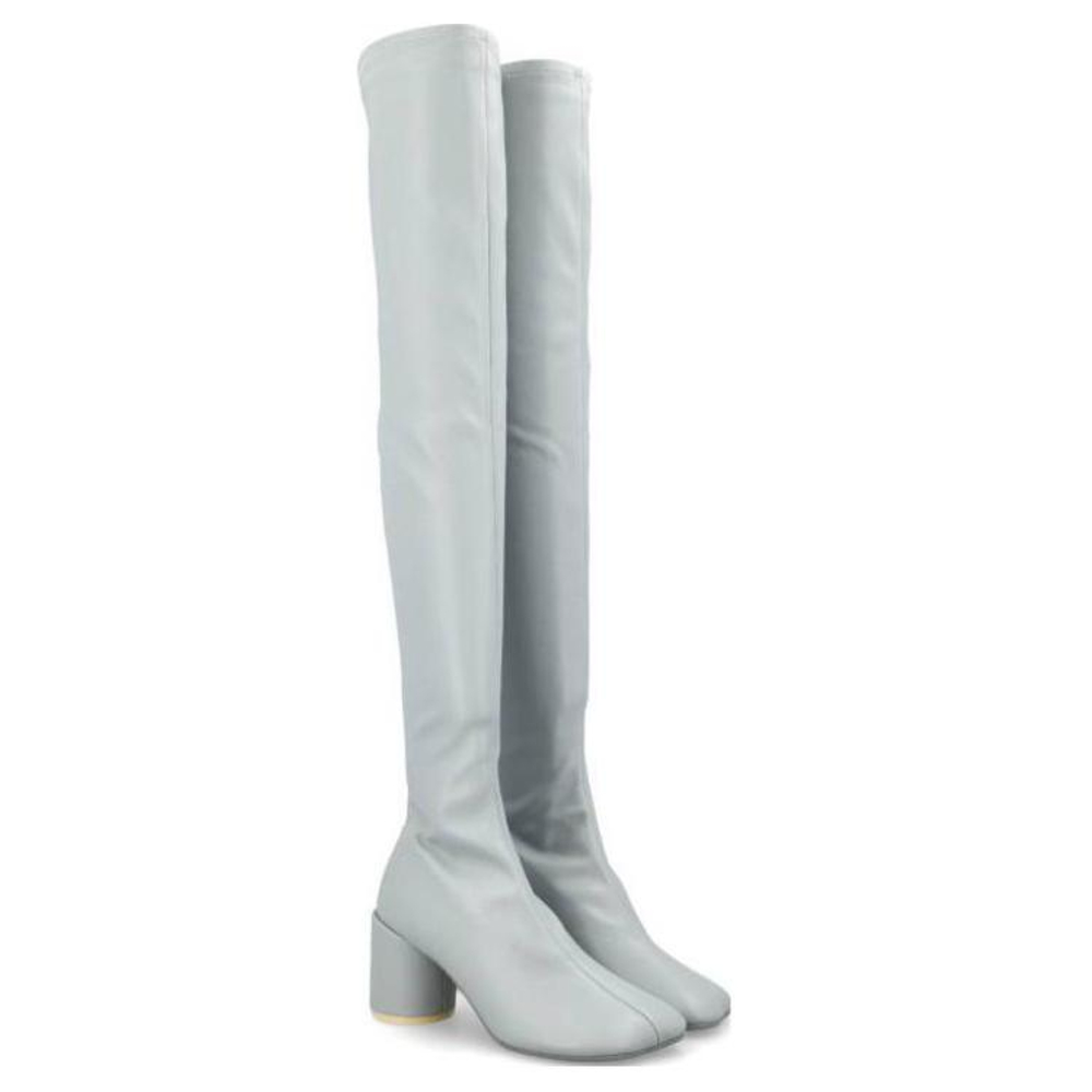 MM6 Maison Margiela Anatomic Over the knee Boots 7cm Women"s Blue