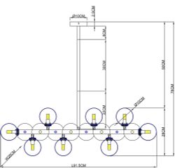 Люстра на штанге Arte Lamp