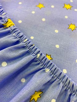 Постельное белье Котики Котики "Зимние звезды" 2-спальный   наволочки 50х70 2шт Простынь на резинке 160х200 см  Пододеяльник 175х215 см