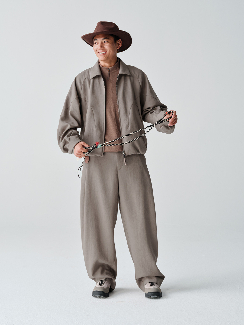 Брюки Nothomme Blue Spring Outdoor Straight-Leg Curved-Knife Pants MICROFT Eco-Friendly Soft Breathable Water-Repellent Dress Trousers