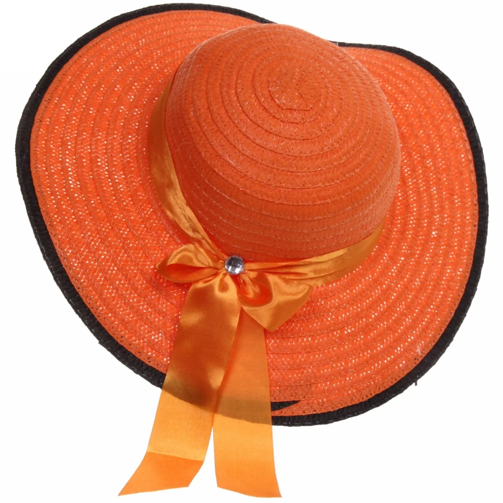 Шляпа женская с широкими полями «TiraMiSu- Бэлла», микс 6 цветов, р58, ширина полей 11 см