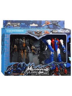 Игрушка Робот Истребитель трансформирующийся (HF111-10) цвет синий