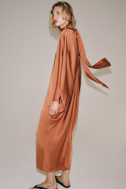 ZARA ПЛАТЬЕ-ТУНИКА ZW COLLECTION, МЕДНЫЙ