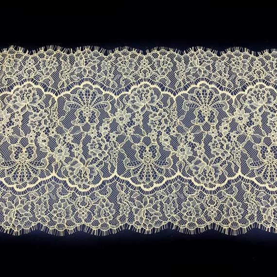 Кружево реснички желтое (22х300 см)