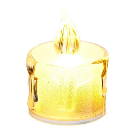 GAEM Изделие декоративное "Свеча" (подсветка, 3xLR54) (блок 24шт), L3,5 W3,5 H5 см