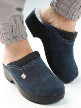 503 | "Anna" Женские медицинские сабо (темно-синий)