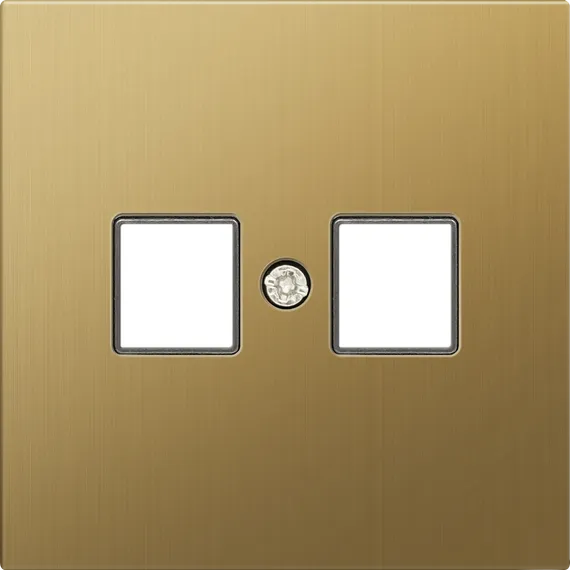 Donel R98 METAL матовое золото Накладка для розетки RJ45, 2-я, серия DA
