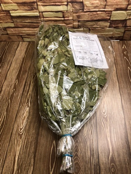 Березовый веник в упаковке