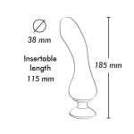 Малиновый вибростимулятор 18,5см Shunga SANYA SH-SANYA-301