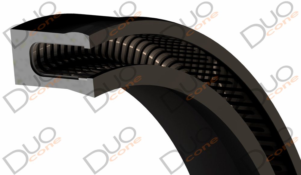 Штоковое уплотнение УШ-36-2 (4x6.9x2.4) Ф4УВ25 / U-нерж.сталь