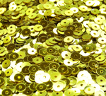 ПЛ003НН5 Пайетки круглые плоские, цвет: золото металлик, 5 мм, 10 грамм