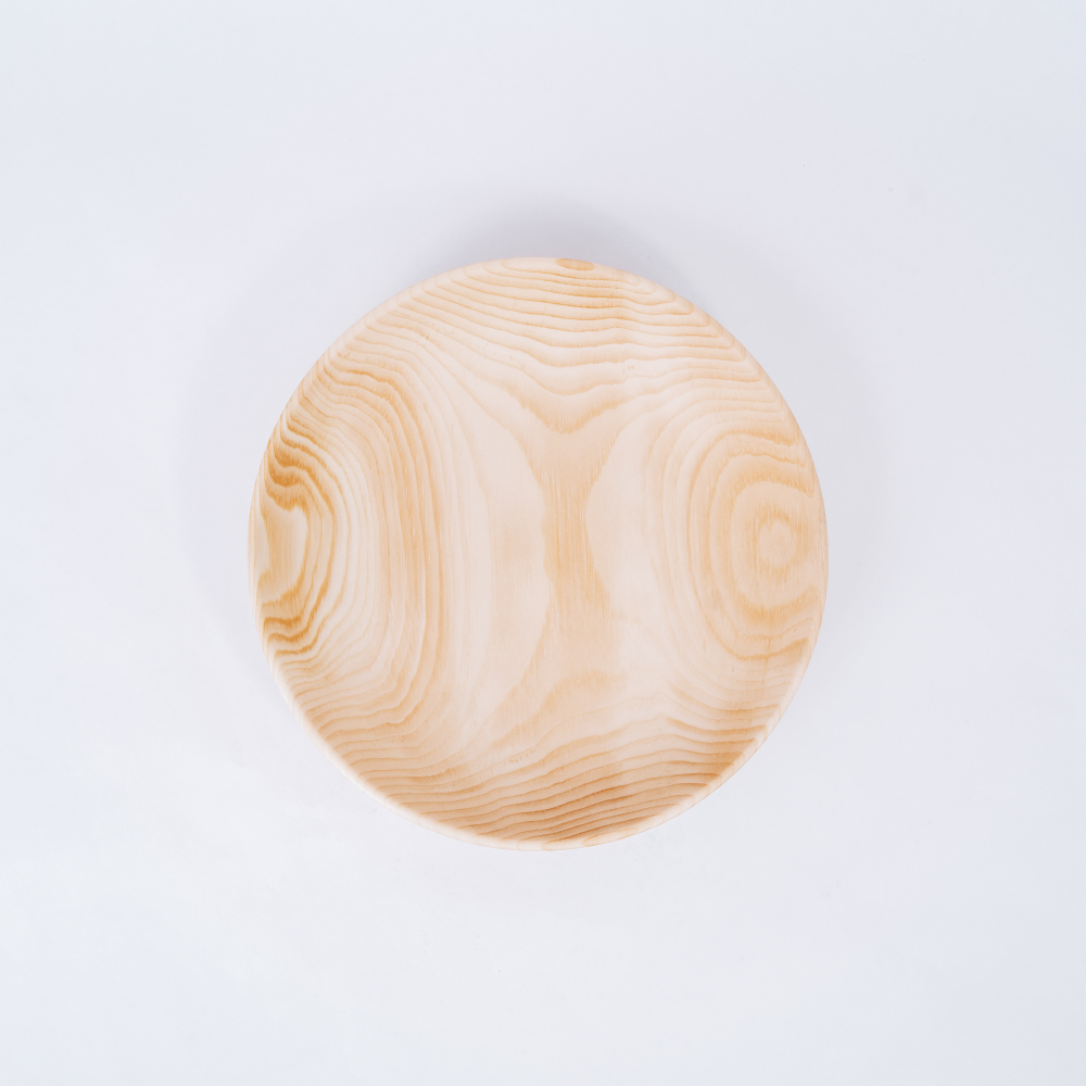 Деревянная тарелка блюдо Art of Siberia из сибирского кедра T104