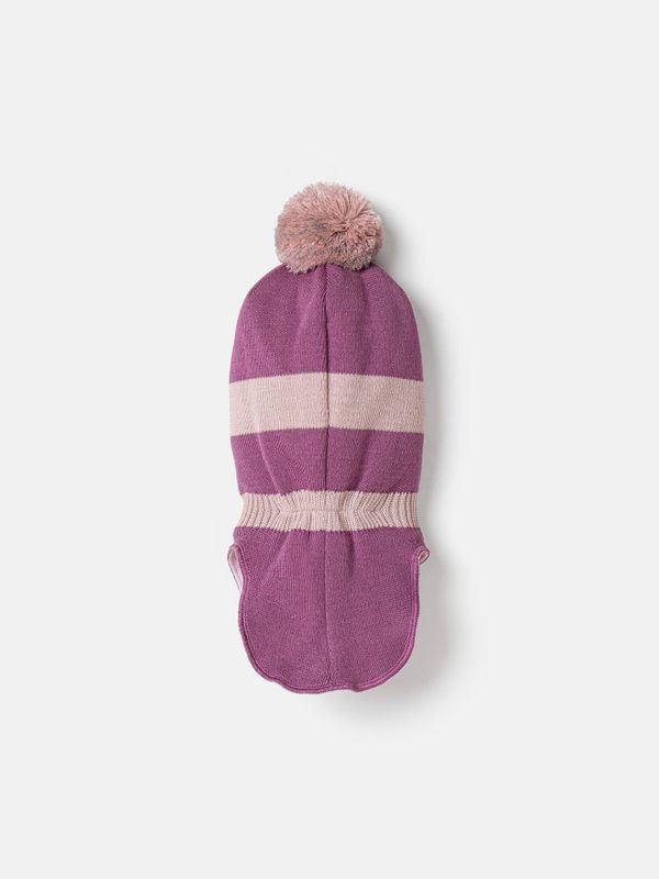 Шлем зимний  из смесовой шерсти Колор блок 